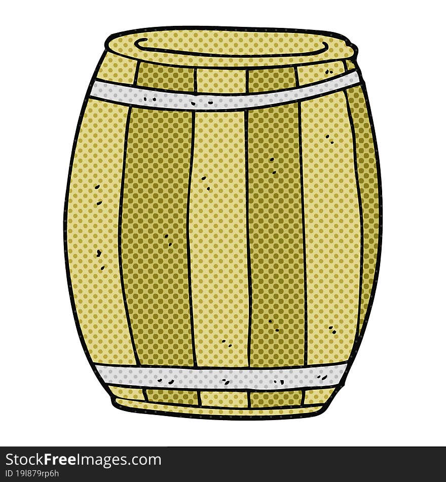 freehand drawn cartoon barrel