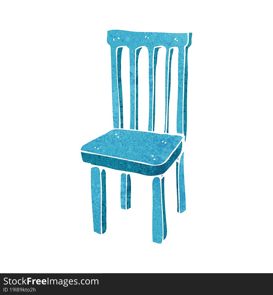 cartoon wooden chair