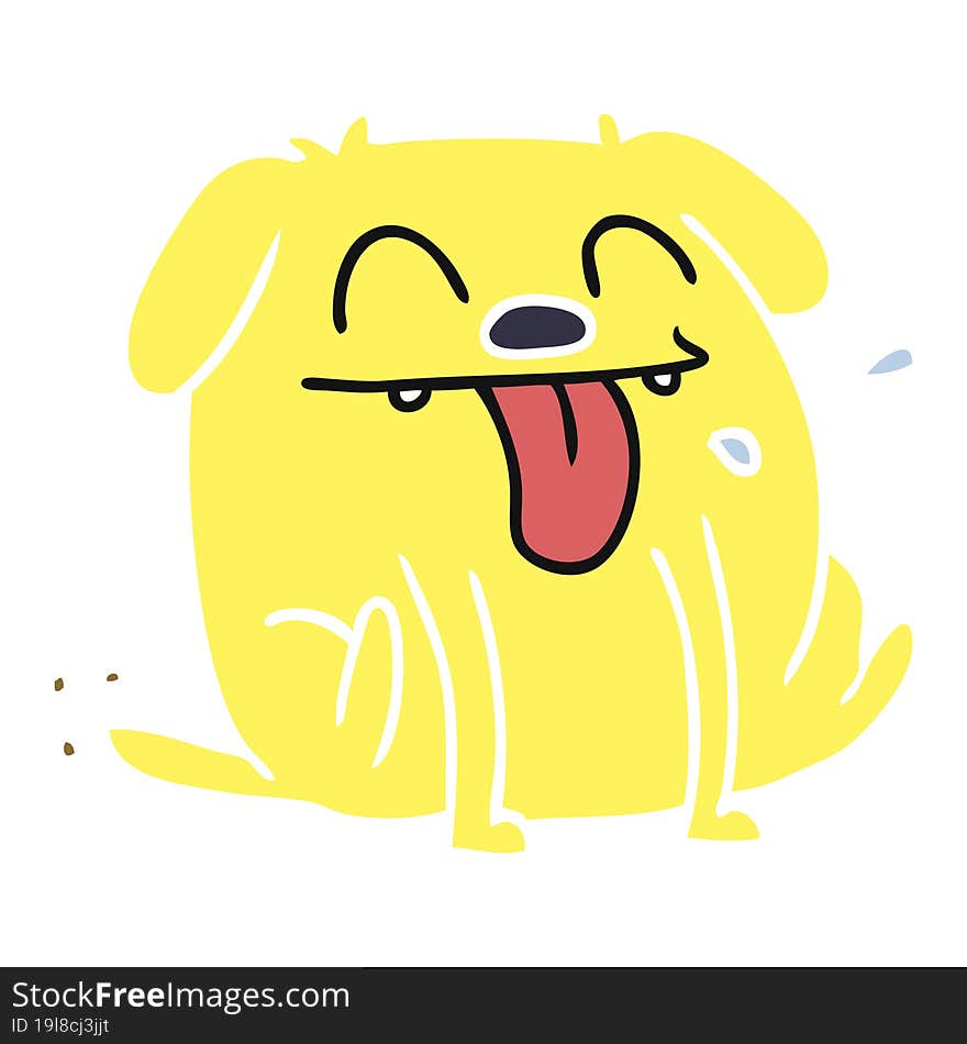 cartoon of cute kawaii dog