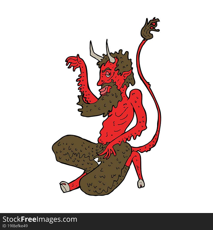 Cartoon Traditional Devil