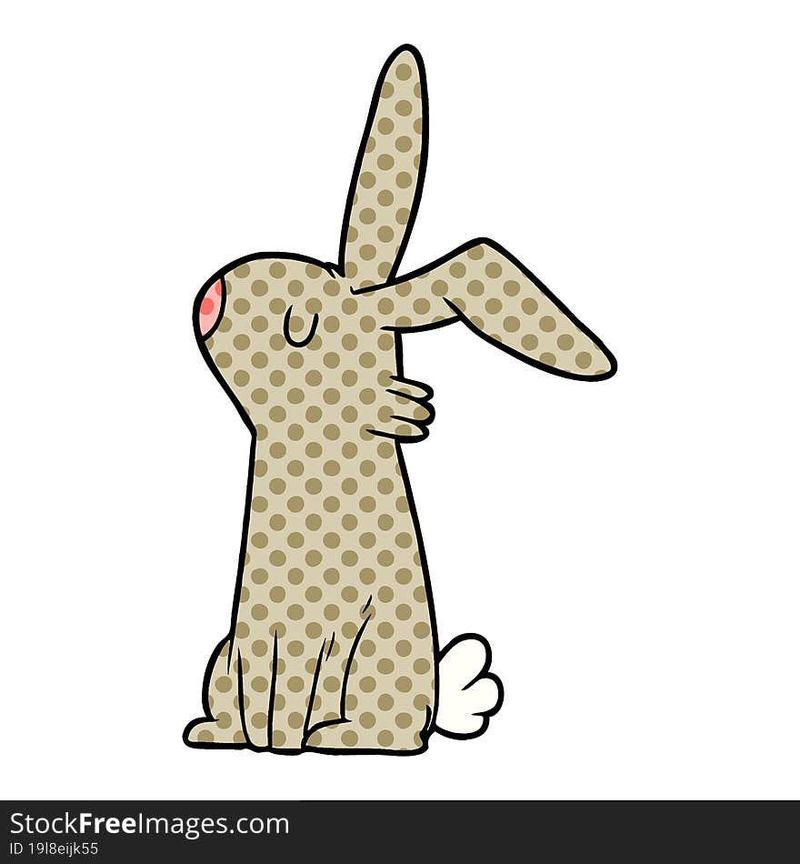 cartoon rabbit. cartoon rabbit