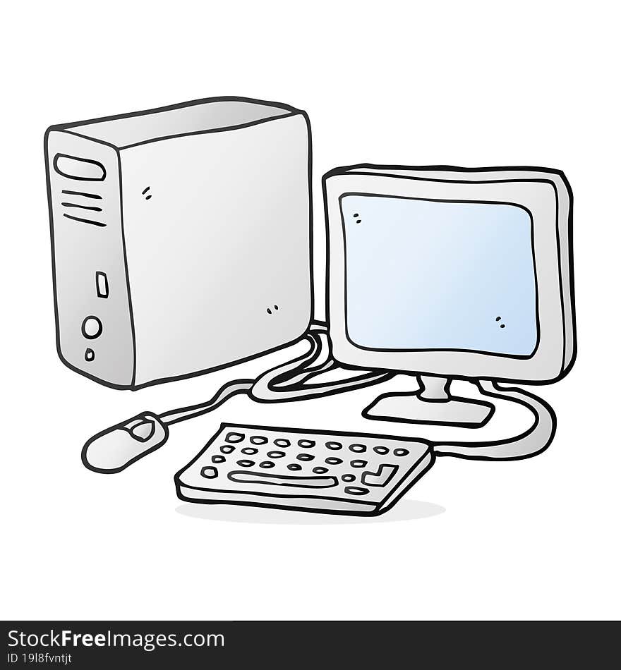 cartoon computer