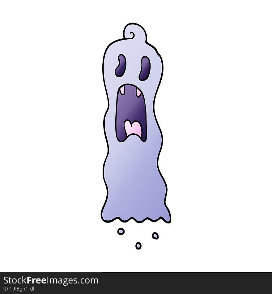 cartoon doodle spooky ghost