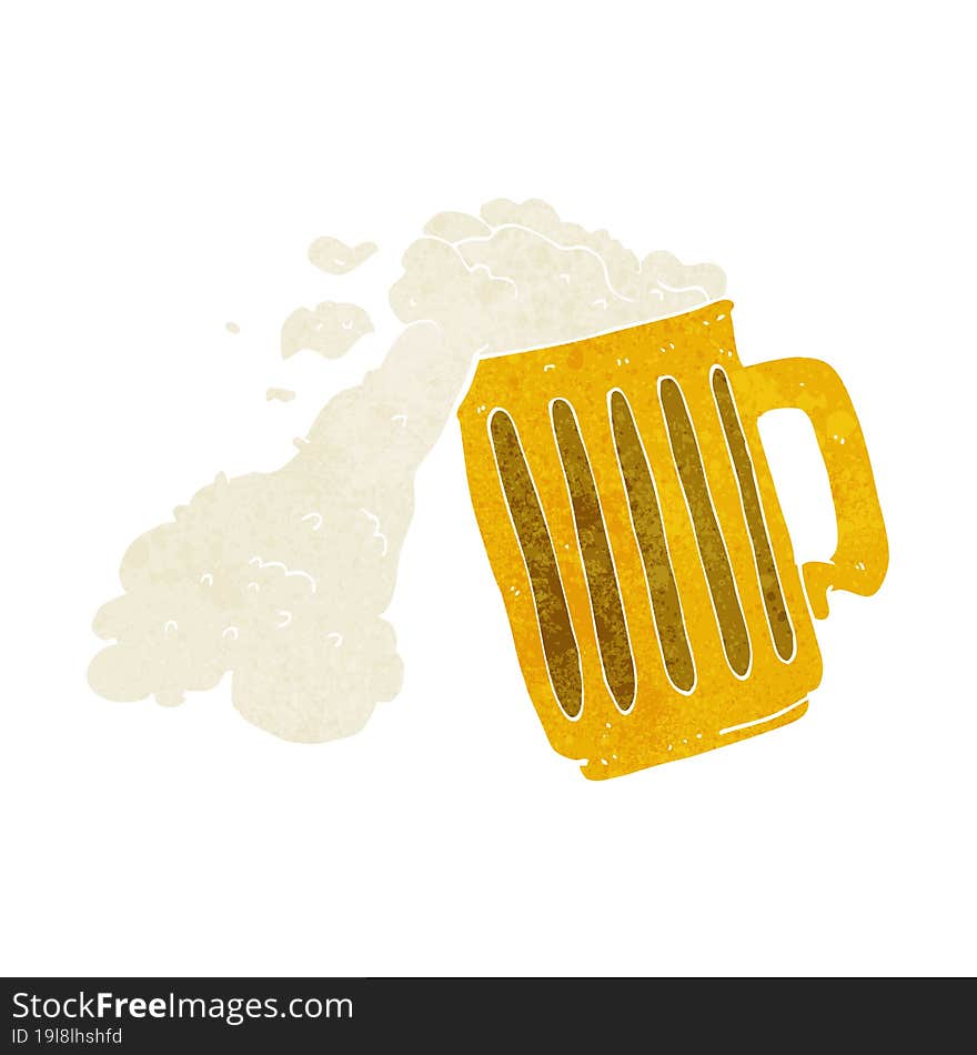 cartoon mug of beer