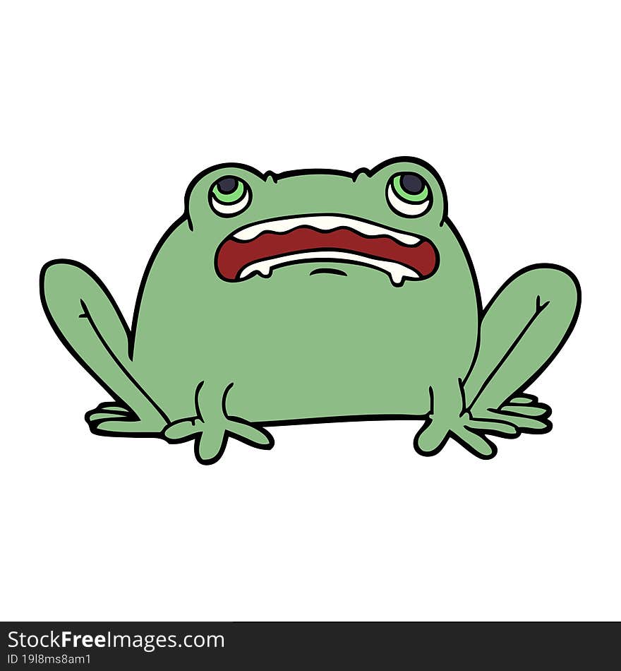 Cartoon Doodle Frog