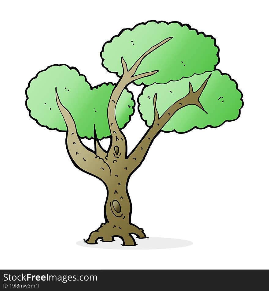 cartoon tree