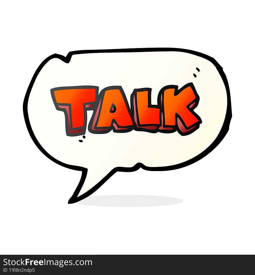 speech bubble cartoon talk symbol