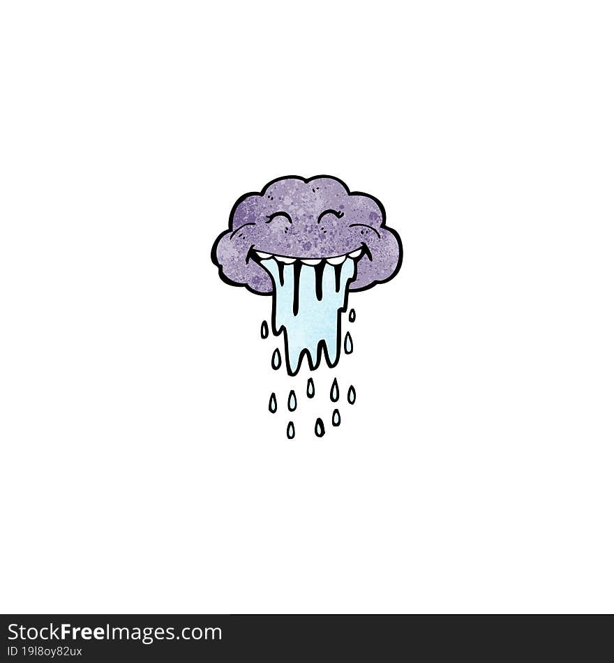 Cartoon Rain Cloud