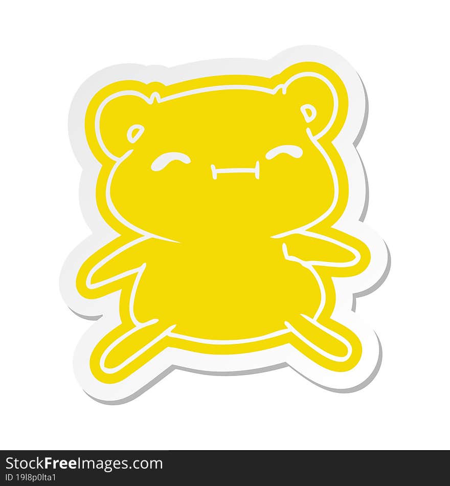 cartoon sticker kawaii cute teddy bear