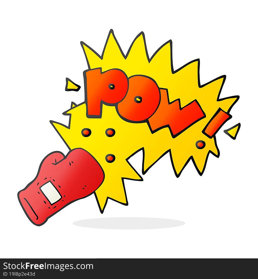 Cartoon Boxing Glove Punch