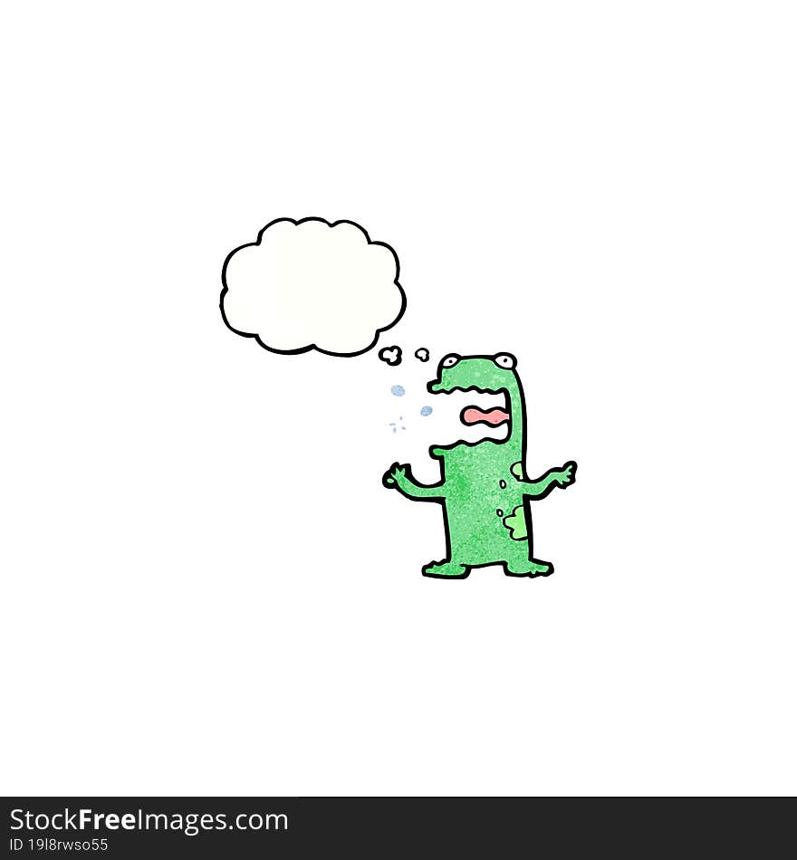 Funny Cartoon Frog