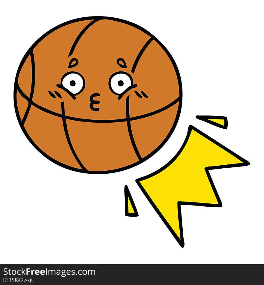 Cute Cartoon Basketball