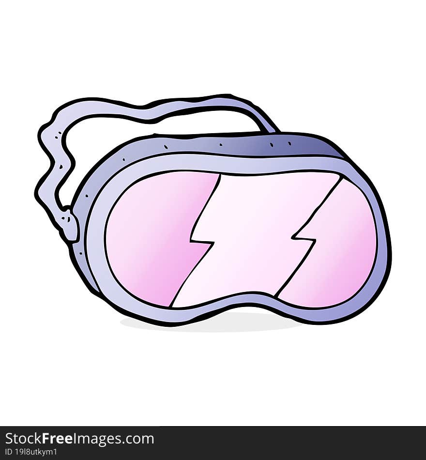 cartoon ski goggles