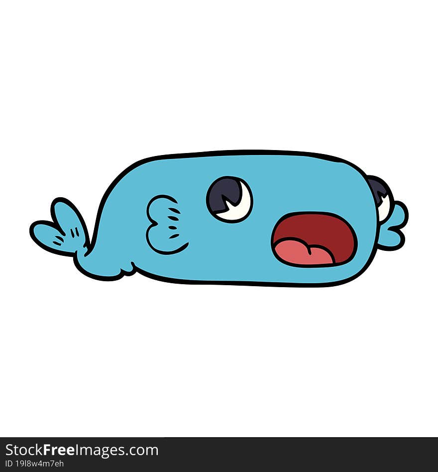 cartoon doodle of a fish