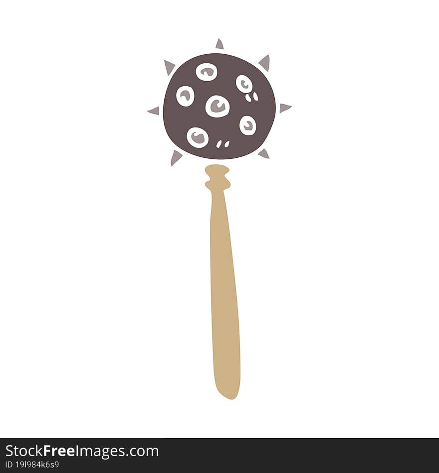 Cartoon Doodle Medieval Mace