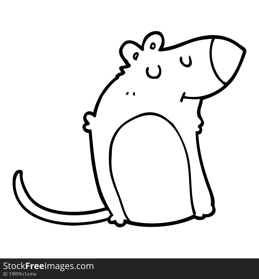 cartoon fat rat