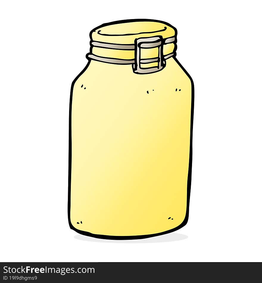 Cartoon Glass Jar