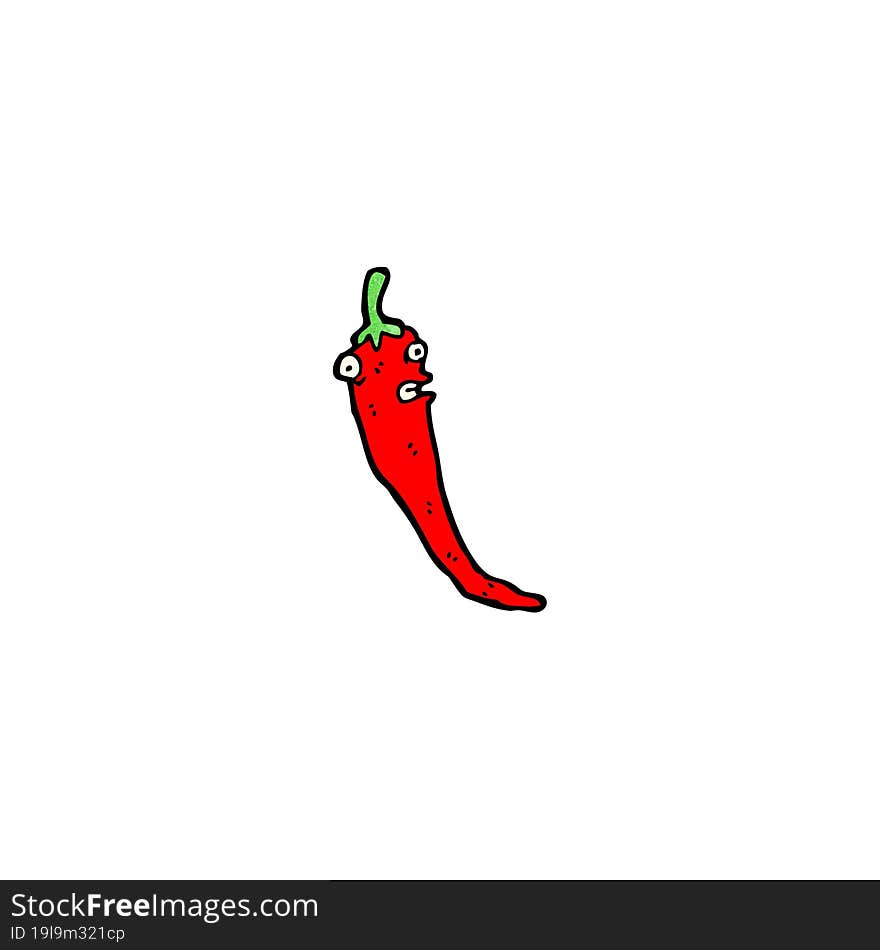 cartoon chilli pepper