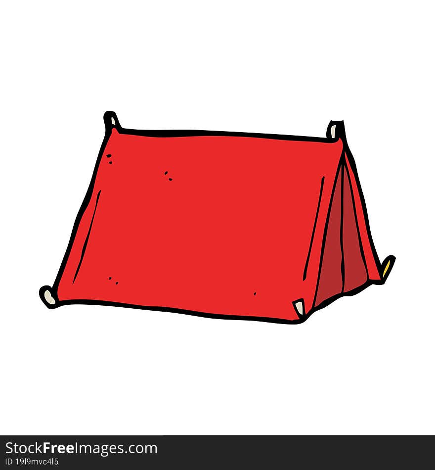 cartoon traditional tent