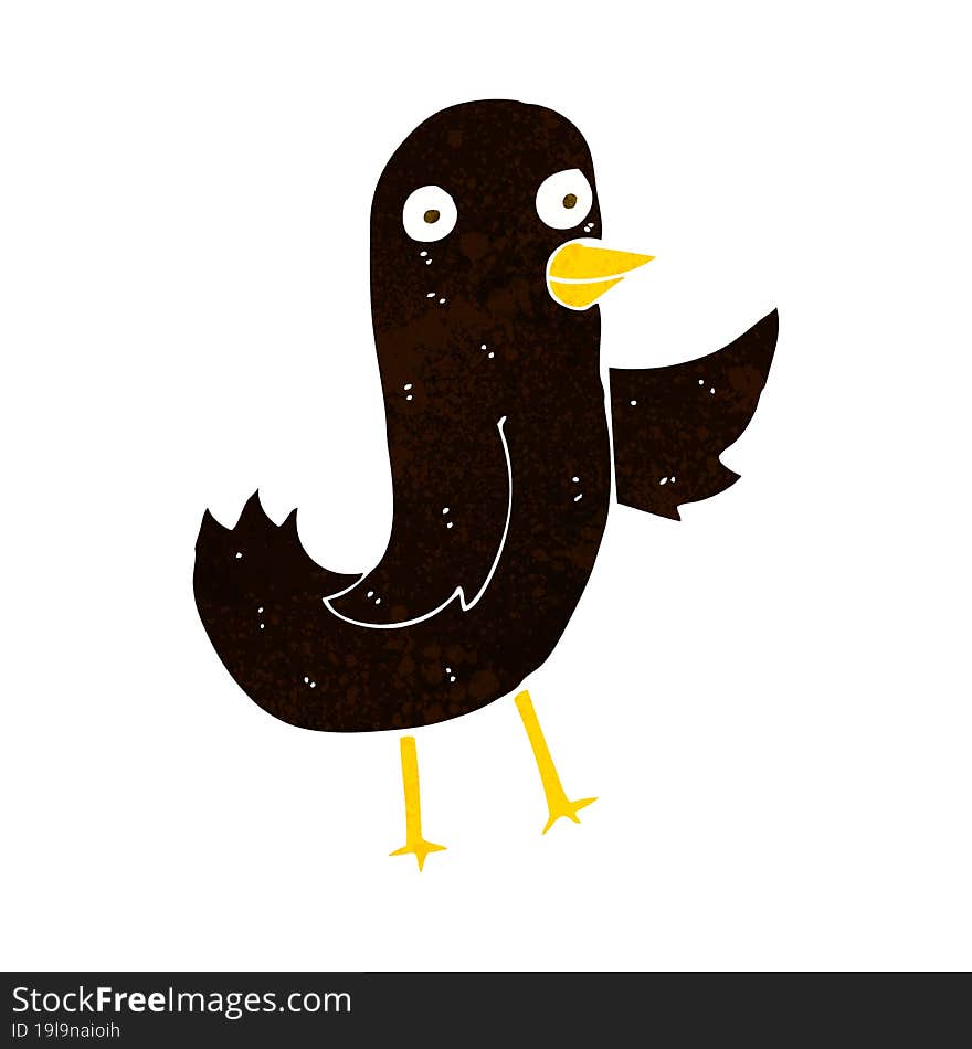 funny cartoon bird