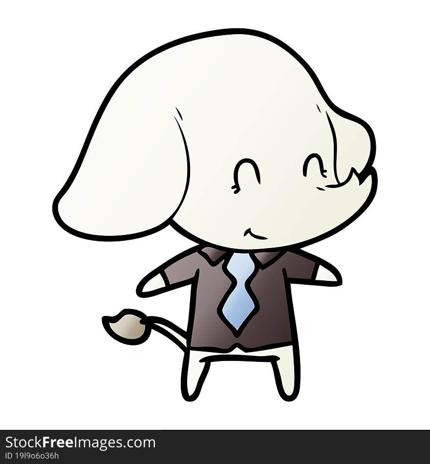 cute cartoon elephant boss. cute cartoon elephant boss