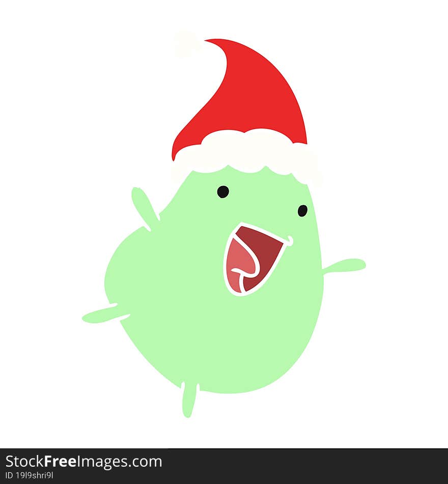 Christmas Cartoon Of Kawaii Bean