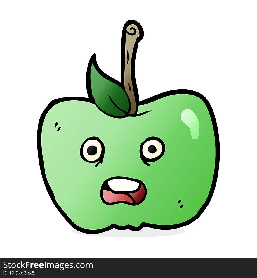 cartoon apple