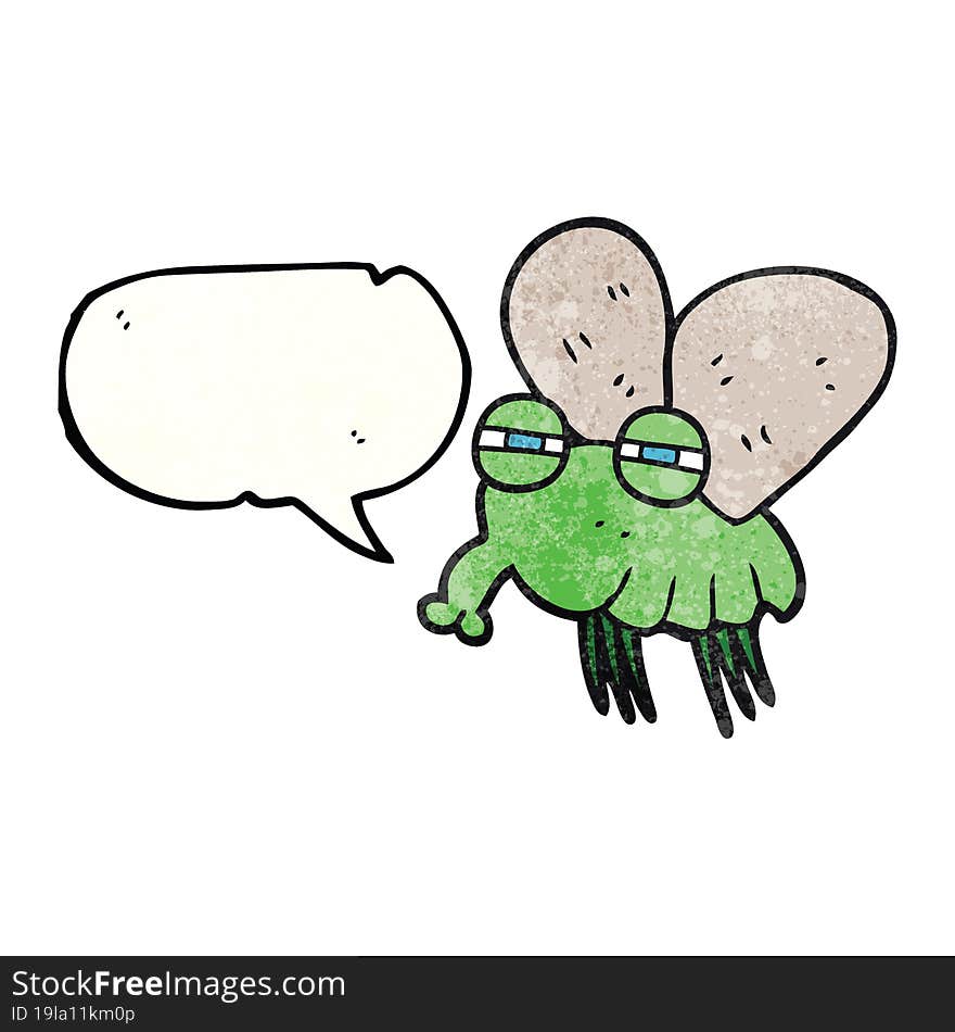 texture speech bubble cartoon fly