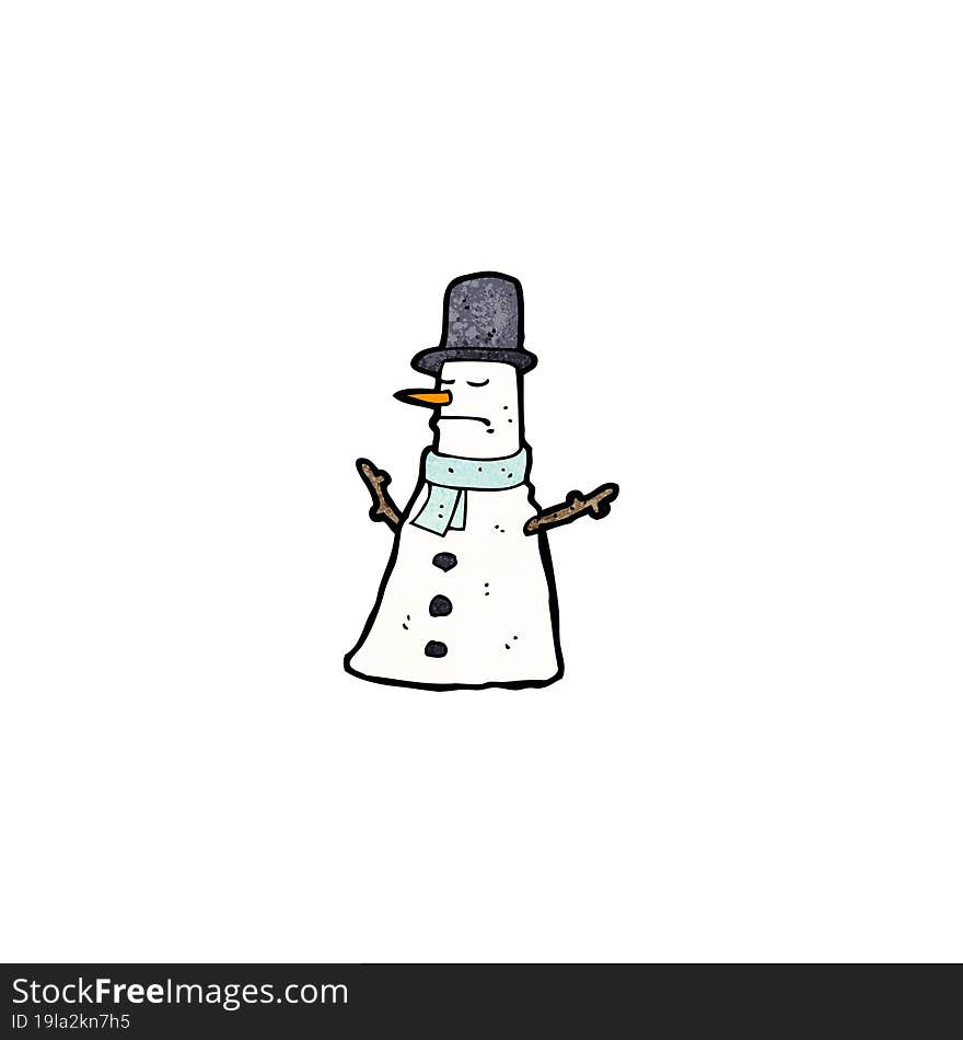 cartoon snowman