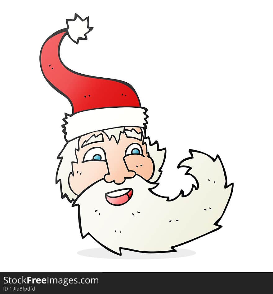 Cartoon Santa Claus Laughing