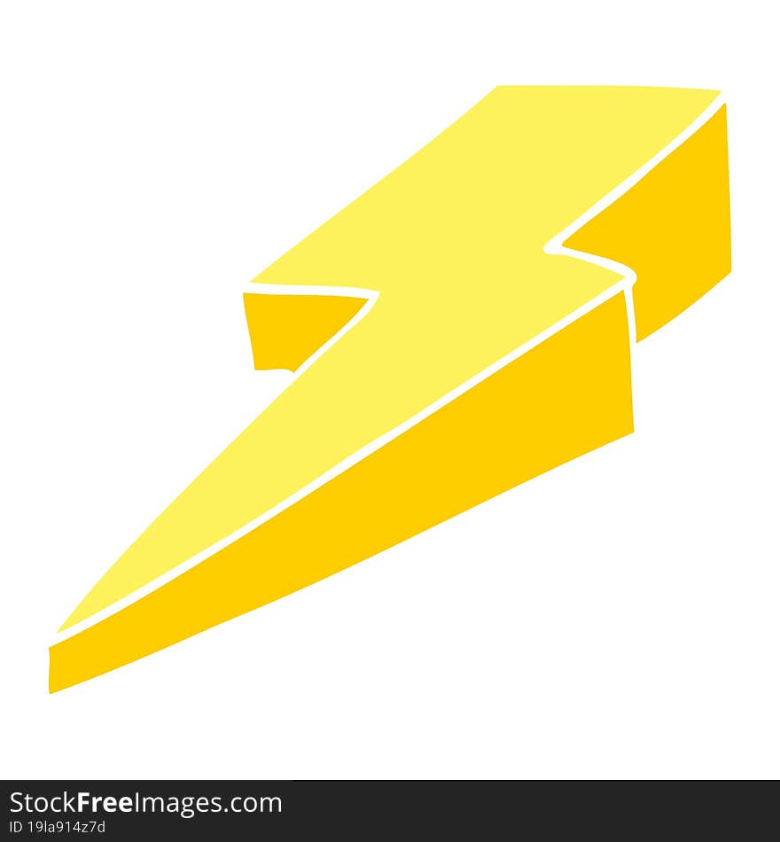 cartoon doodle decorative lightning bolt