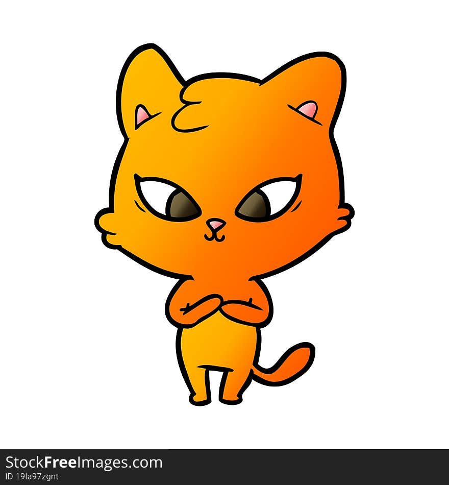 cute cartoon cat. cute cartoon cat