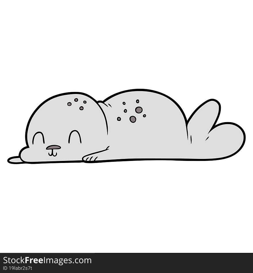 cute cartoon seal pup. cute cartoon seal pup