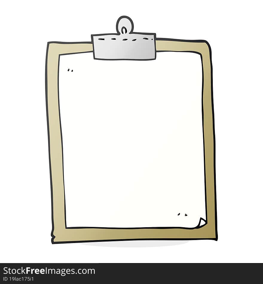 cartoon clipboard