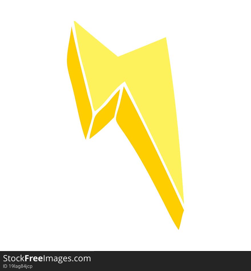 cartoon doodle decorative lightning bolt