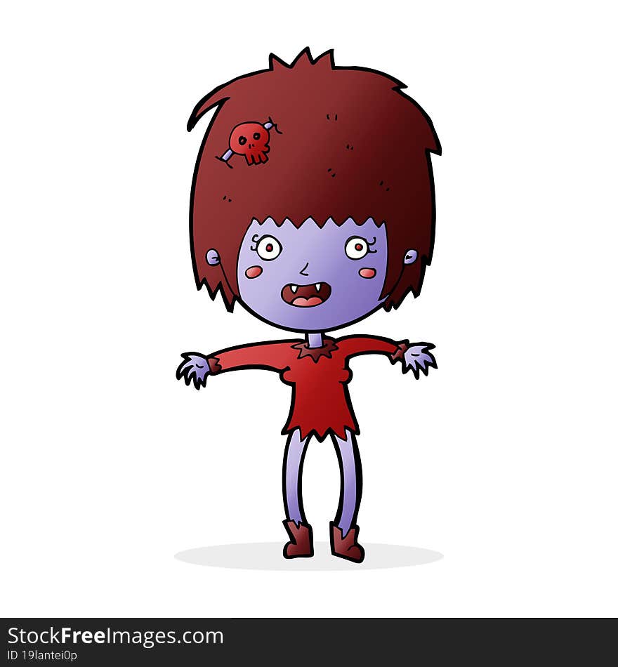 cartoon vampire girl