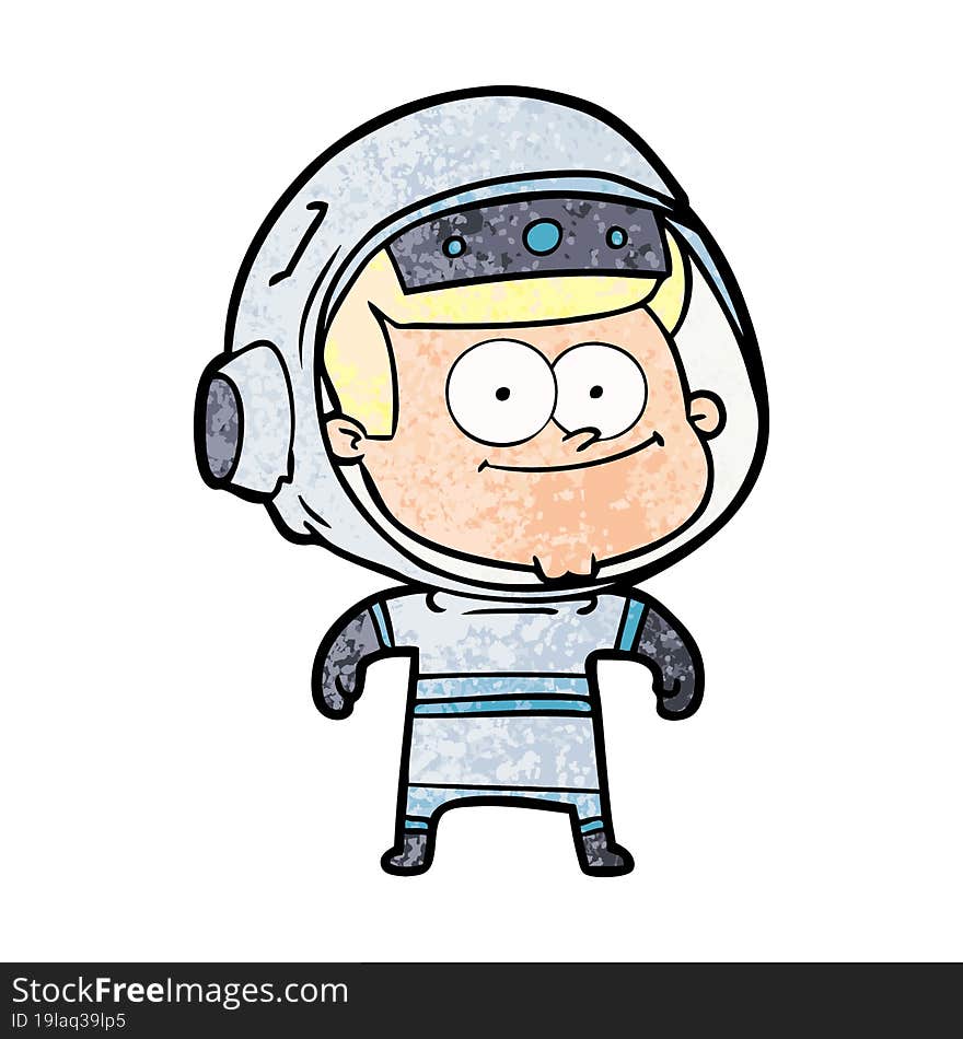 happy astronaut cartoon. happy astronaut cartoon