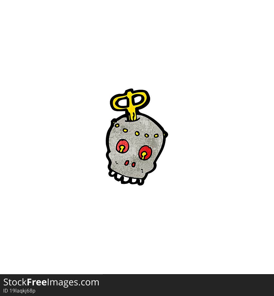 cartoon robot head