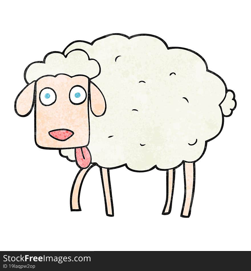 textured cartoon sheep