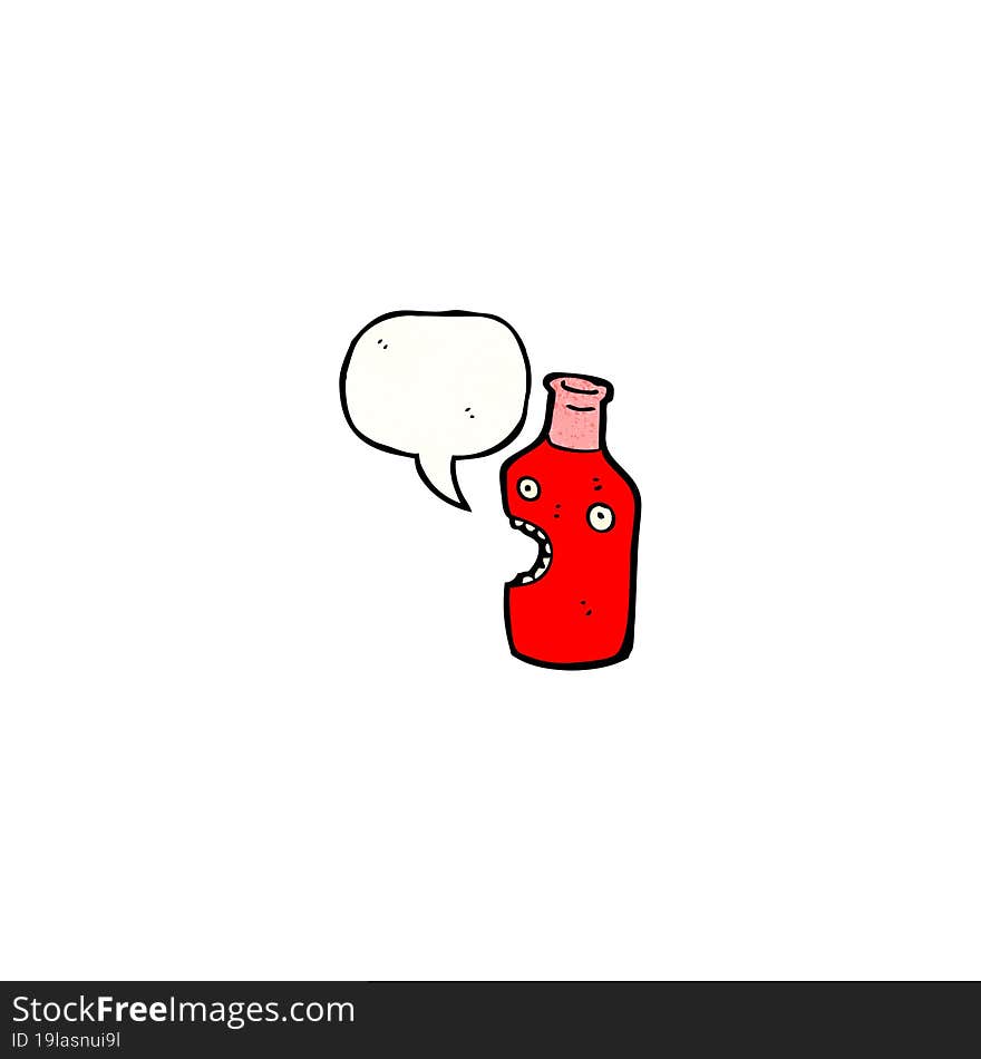 talking bottle cartoon