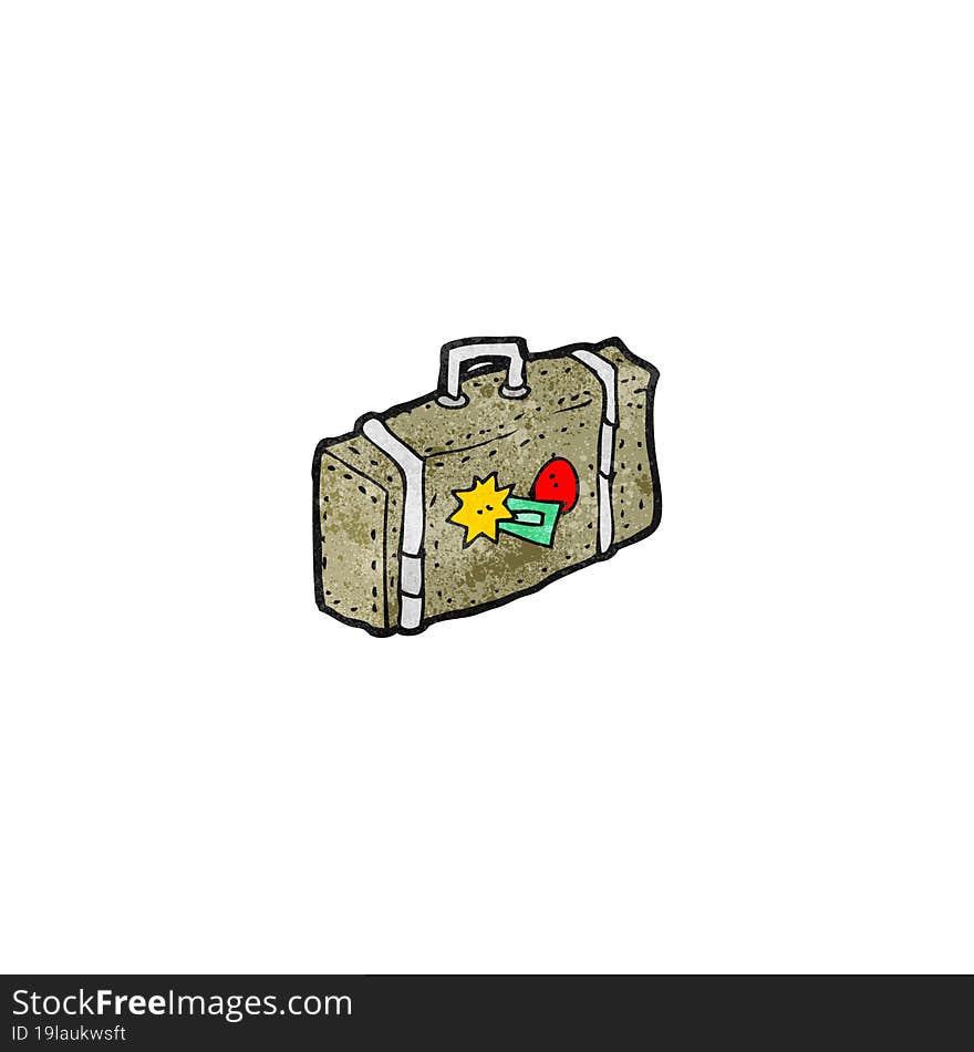 cartoon luggage