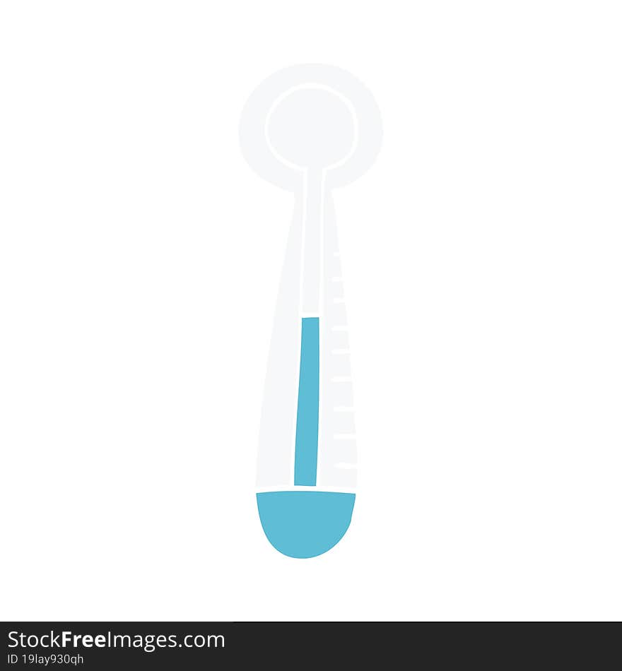 cartoon doodle medical thermometer