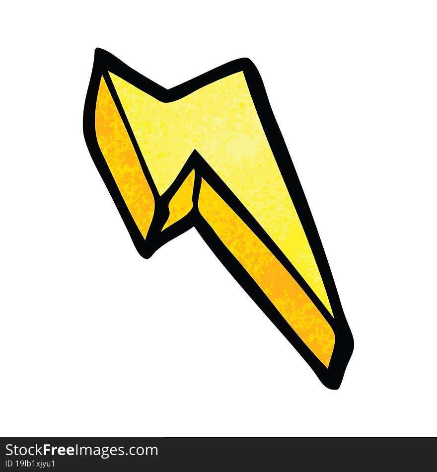 cartoon doodle decorative lightning bolt