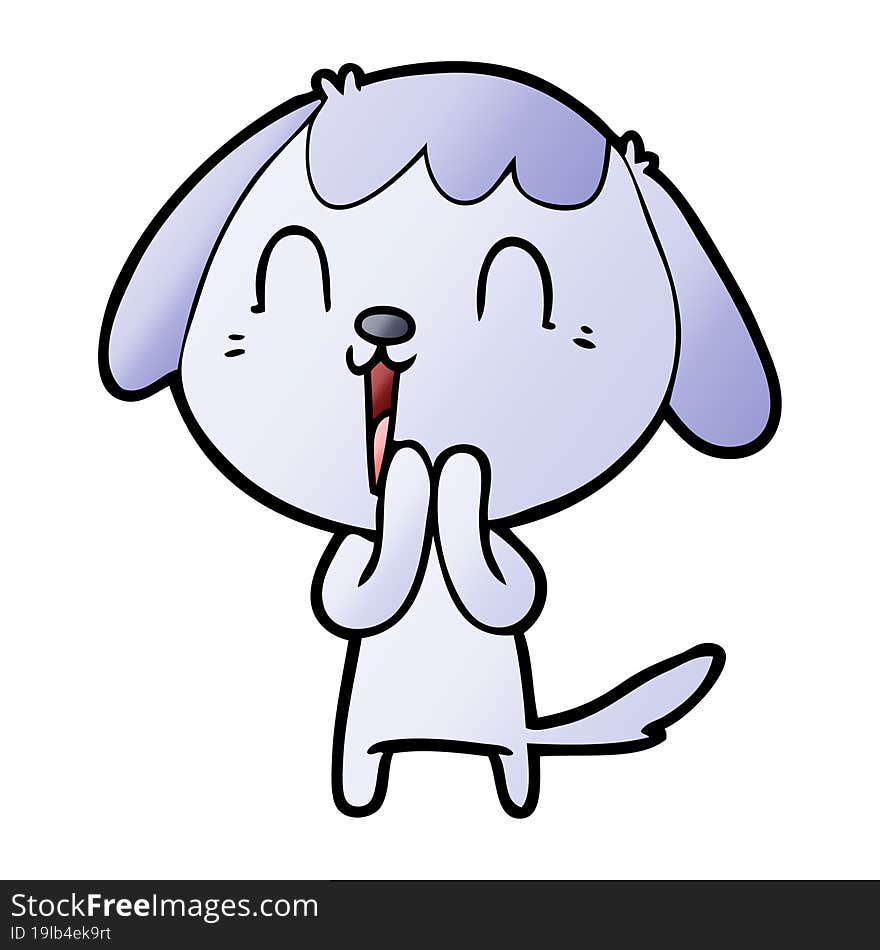 cute cartoon dog. cute cartoon dog