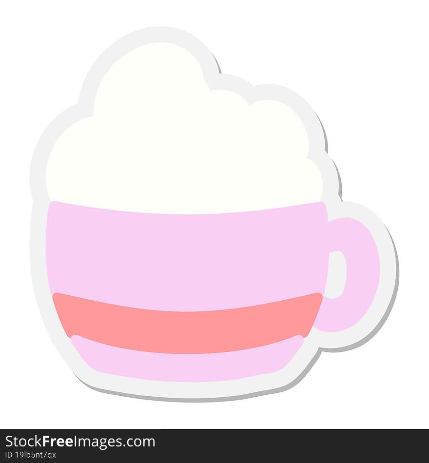 coffee cup sticker