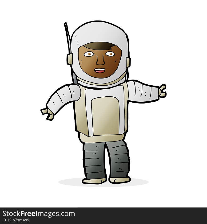 Cartoon Astronaut