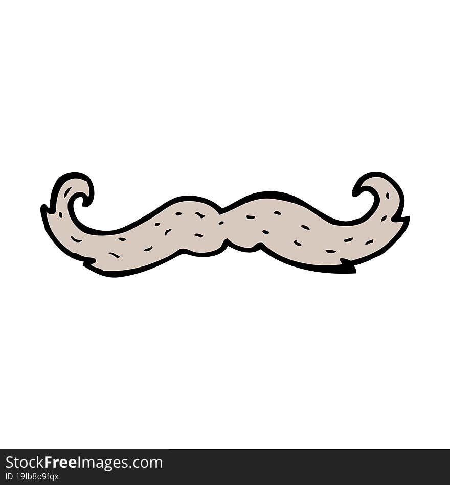 cartoon mustache symbol