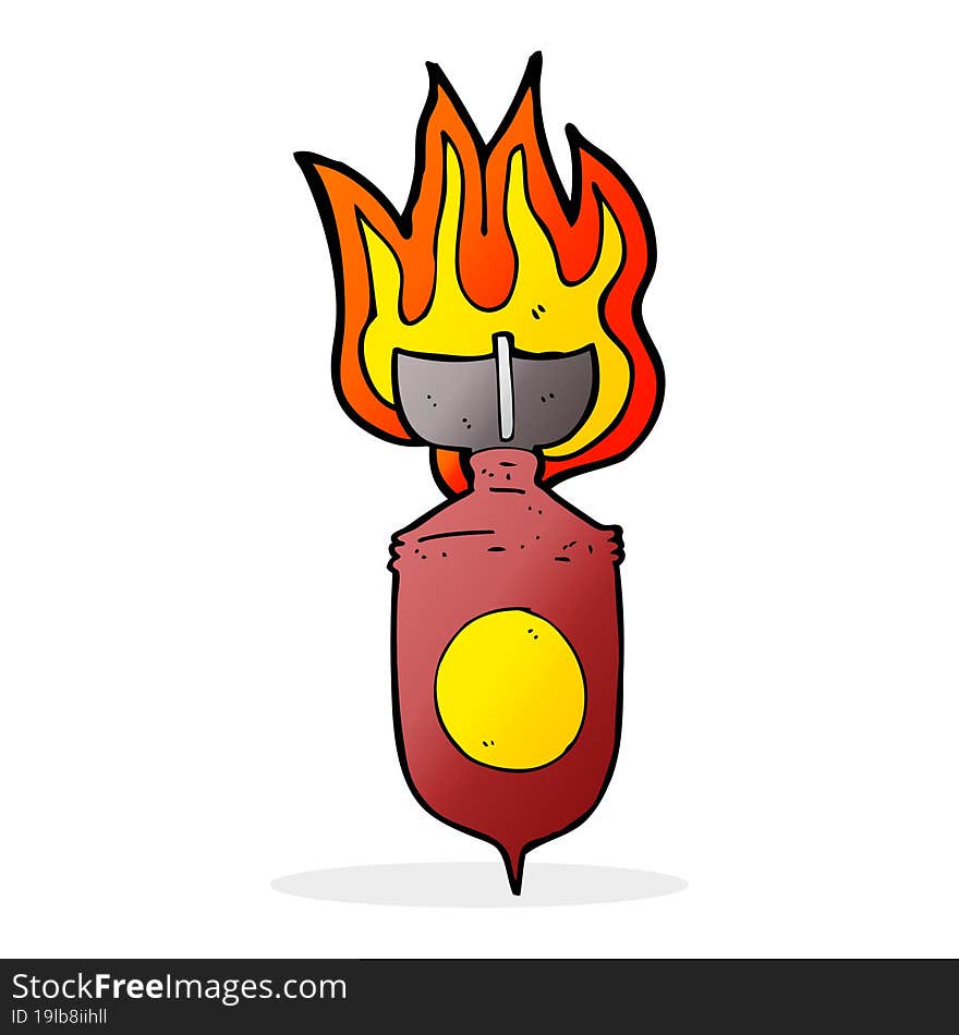 cartoon burning bomb