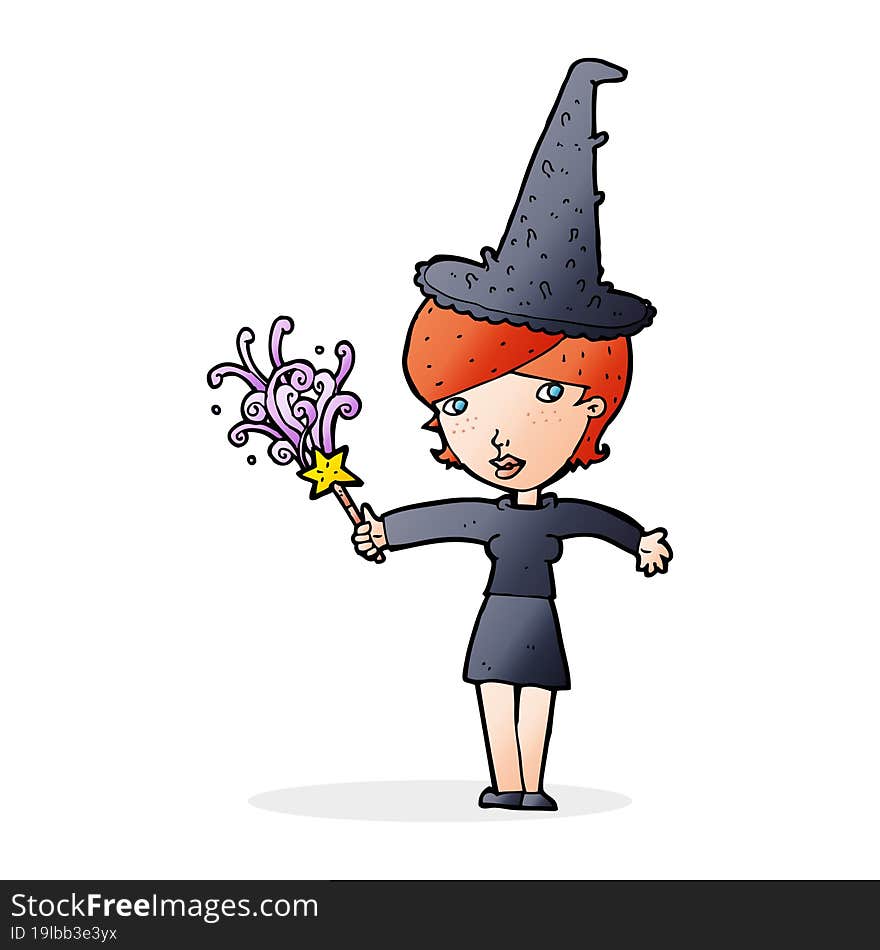 cartoon halloween witch