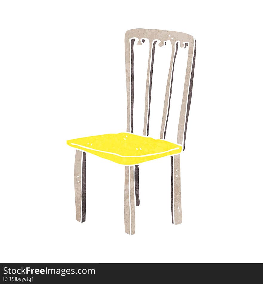 cartoon old chair